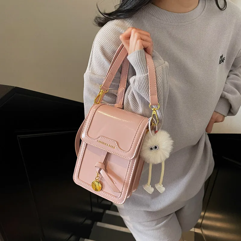TOUTSEUL YOLO PU Cell Phone Pouch Women's White/Silver/Black/Pink-26