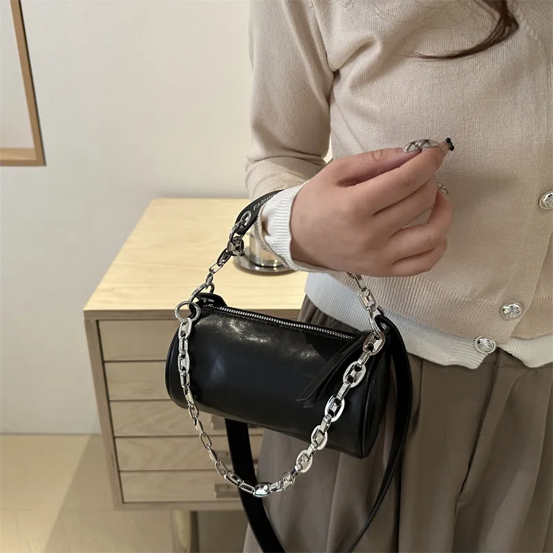 TOUTSEUL YOLO PU Shoulder Bag Women's White/Black/Khaki/Coffee-7
