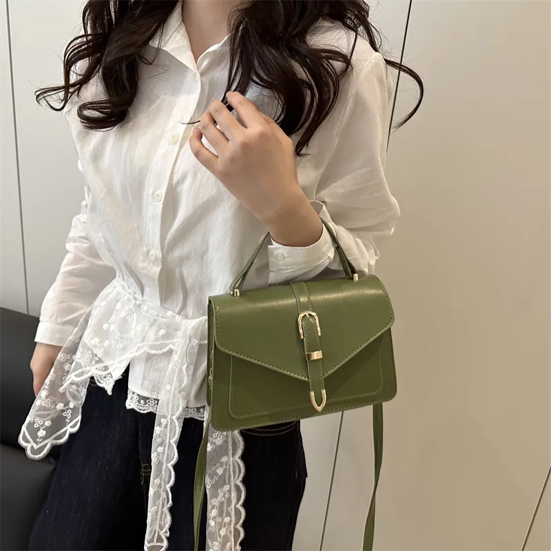 TOUTSEUL YOLO PU Handbag Women's Black Rose Red Green White Khaki-23