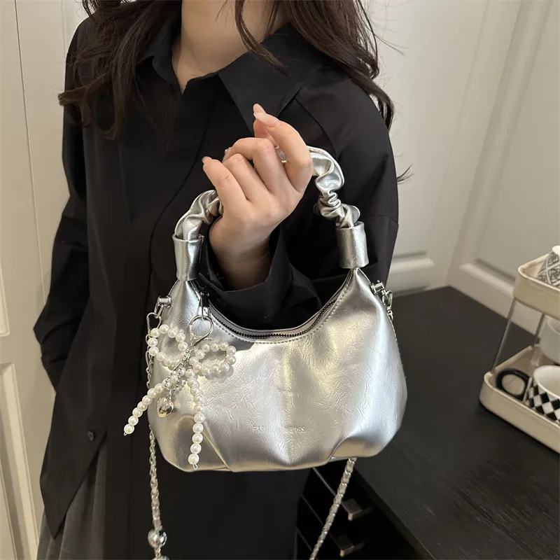 TOUTSEUL YOLO PU Handbag Women's Black/White/Silver/Red-16