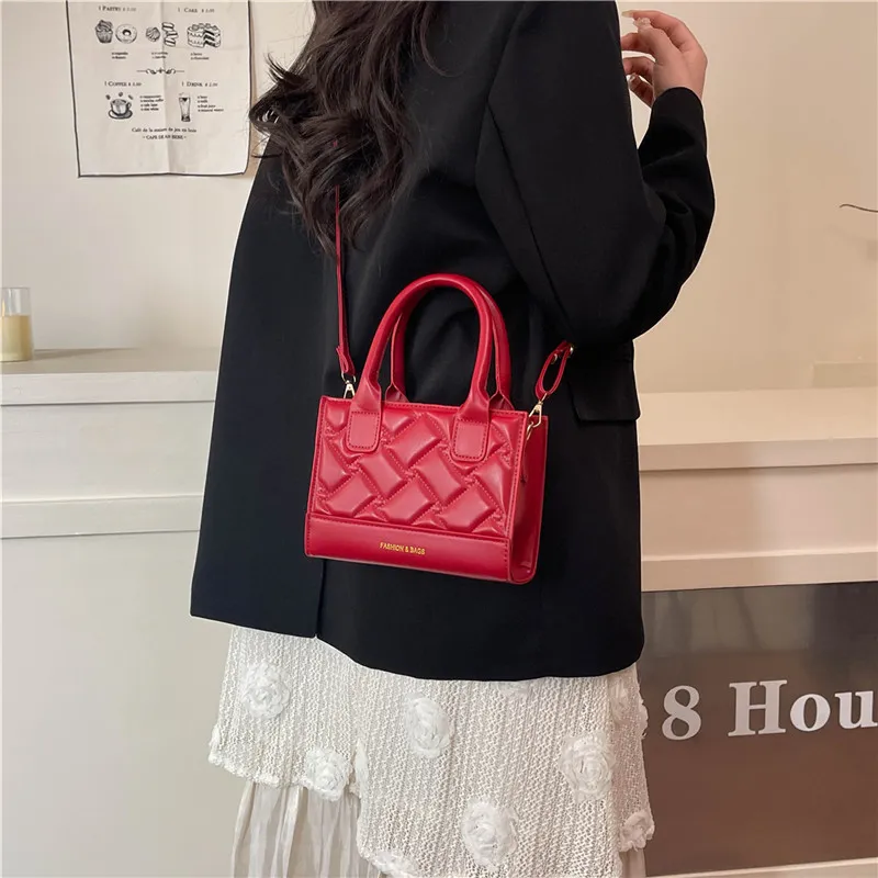 TOUTSEUL YOLO PU Handbag Women's White/Silver/Black/Red/Pink-22