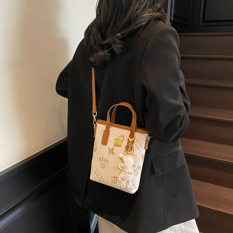TOUTSEUL YOLO PU One Shoulder Handbag Regular Women's White/Black/Pink/Brown-2