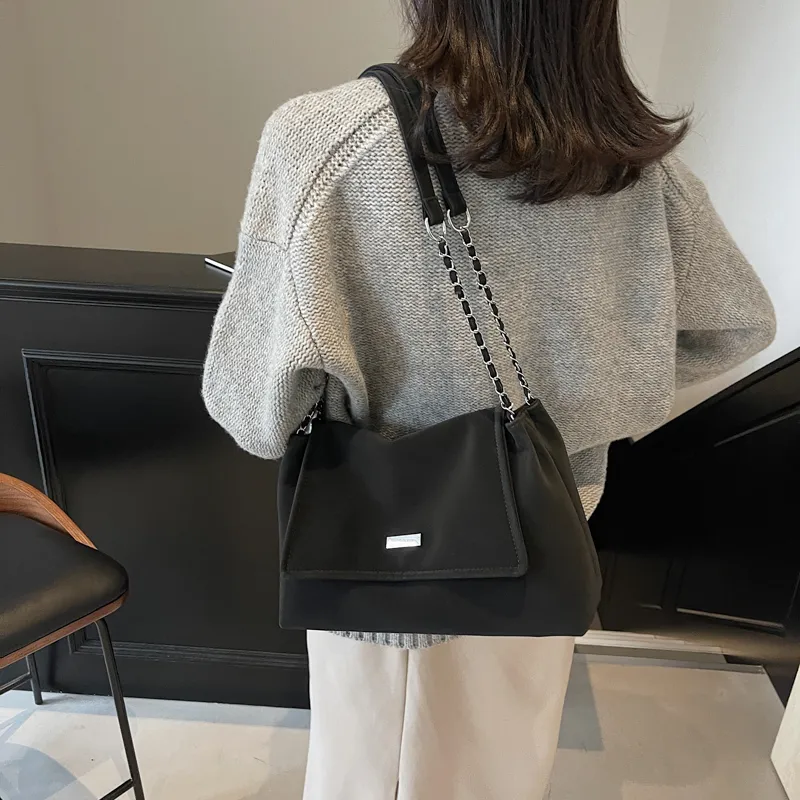 TOUTSEUL YOLO PU Shoulder Bag Women's Ecru/Black/Pink/Brown-9