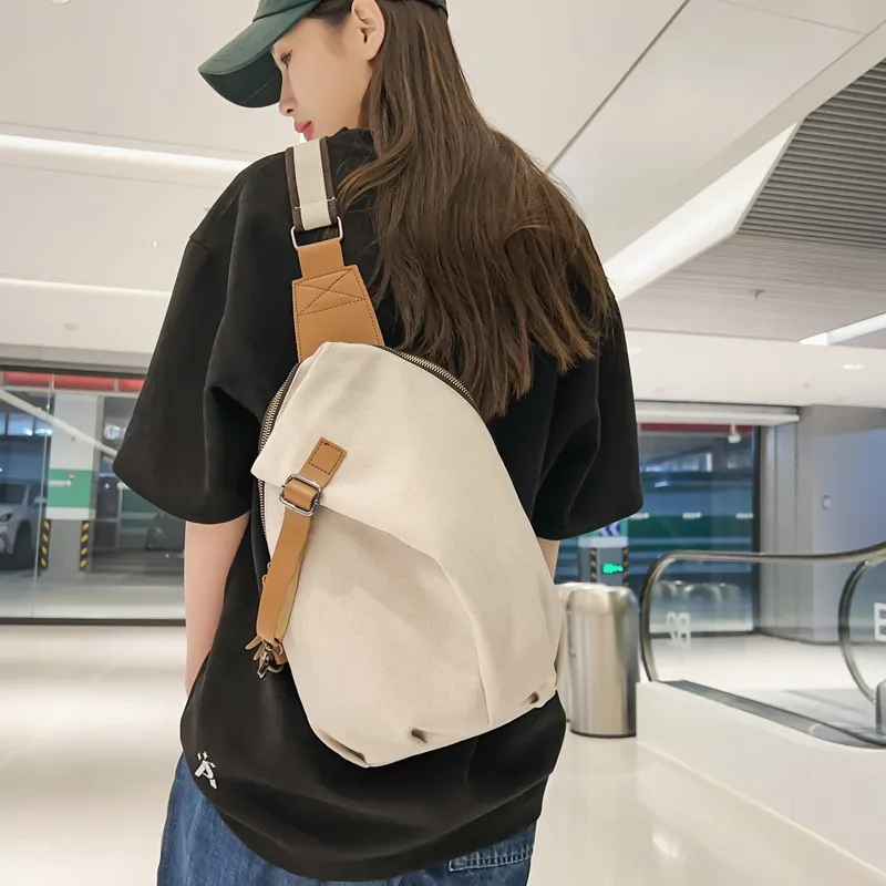 TOUTSEUL YOLO Canvas Sling Bag Unisex Multicolor-2