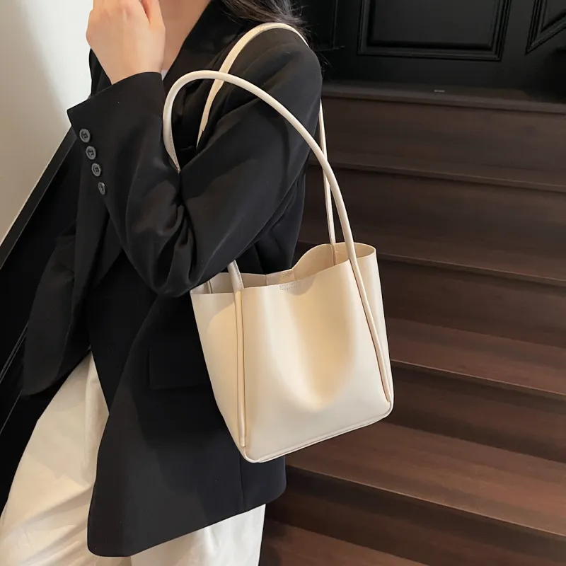 TOUTSEUL YOLO PU Shoulder Bag Women's Brown/Coffee/Black/White-23