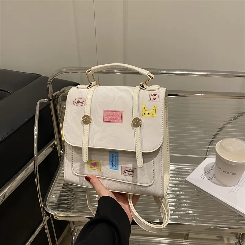 TOUTSEUL YOLO PU Backpack Regular Women's White-7