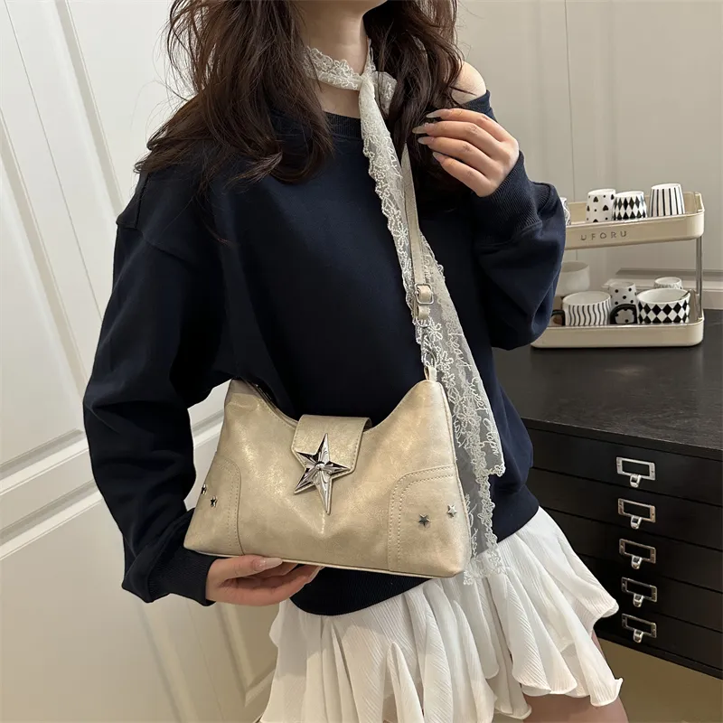 TOUTSEUL YOLO PU Shoulder Bag Women's Ecru/Black/Pink/Red/Light Brown-2