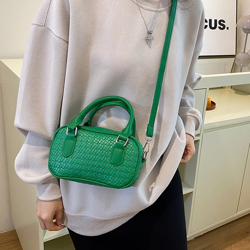 TOUTSEUL YOLO PU Boston Bag Handbag Women's Khaki/Yellow/Green/Black-15