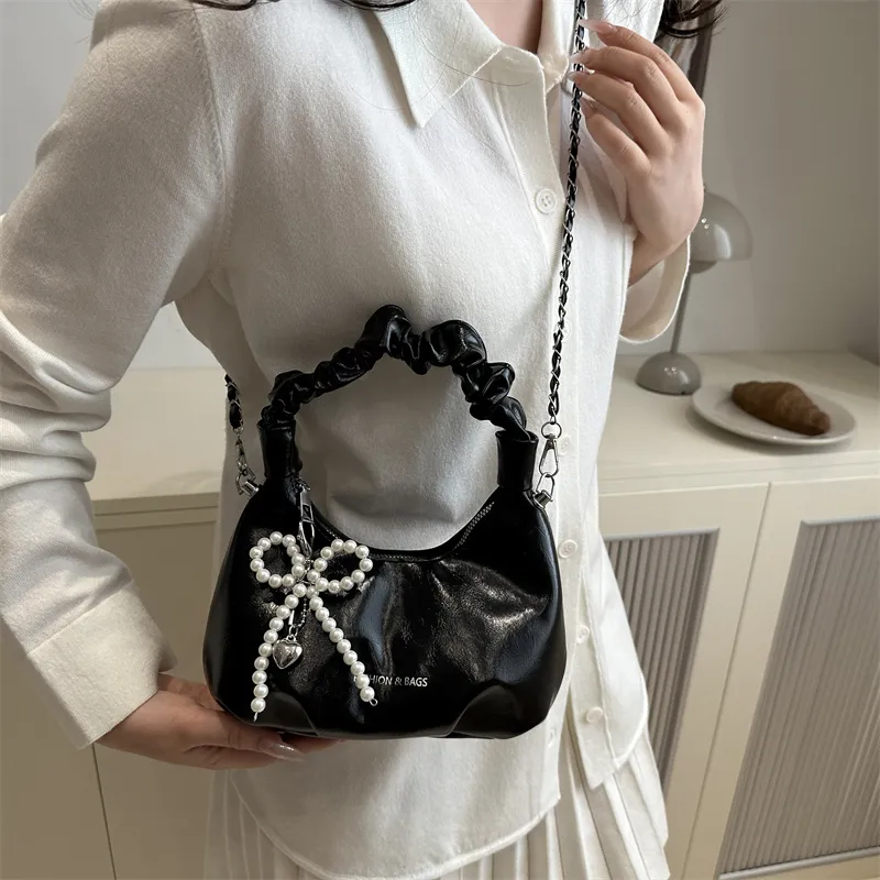TOUTSEUL YOLO PU Handbag Women's Black/White/Silver/Red-6