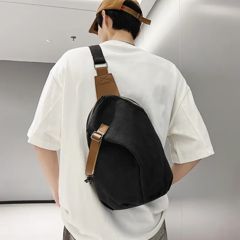 TOUTSEUL YOLO Canvas Sling Bag Unisex Multicolor-14