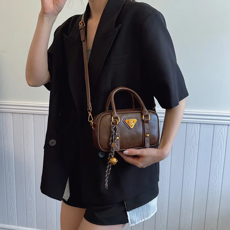 TOUTSEUL YOLO PU One Shoulder Handbag Women's Ecru/Black/Khaki/Brown-17