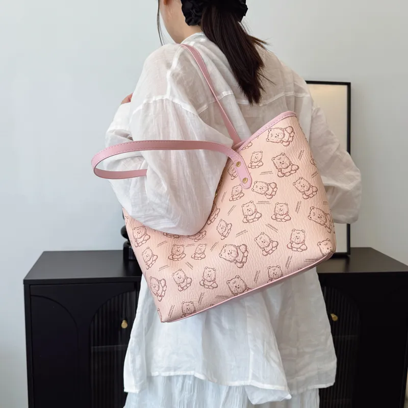 TOUTSEUL YOLO PU Tote Bag, Shopping Bag, Shoulder Bag Women's Multicolor-15