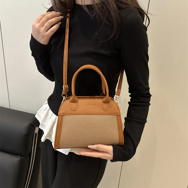 TOUTSEUL YOLO PU One Shoulder Handbag Women's White/Black/Khaki/Light Brown-22