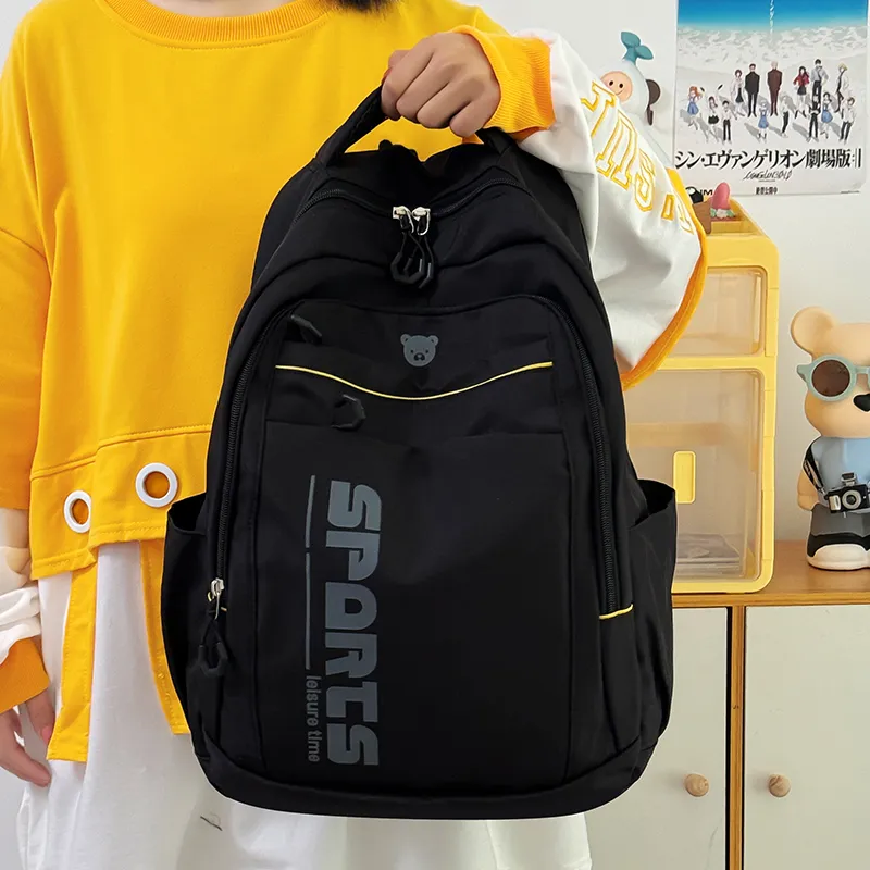 TOUTSEUL YOLO Canvas Backpack Regular Women's Pink/White/Black/Blue-12