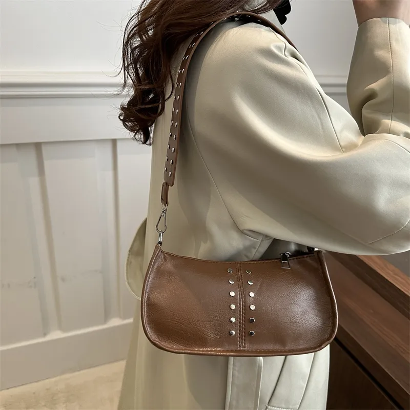 TOUTSEUL YOLO PU Shoulder Bag Women's White/Green/Red/Black/Brown-33