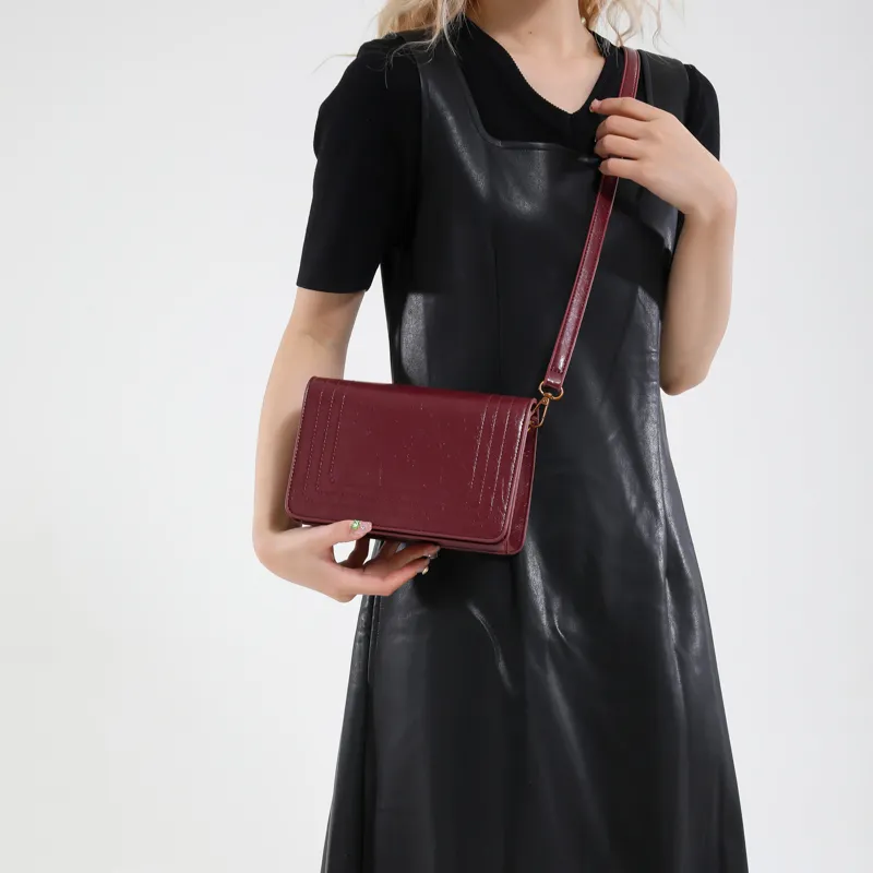 TOUTSEUL YOLO PU Shoulder Bag Regular Women's White/Black/Red/Brown-15