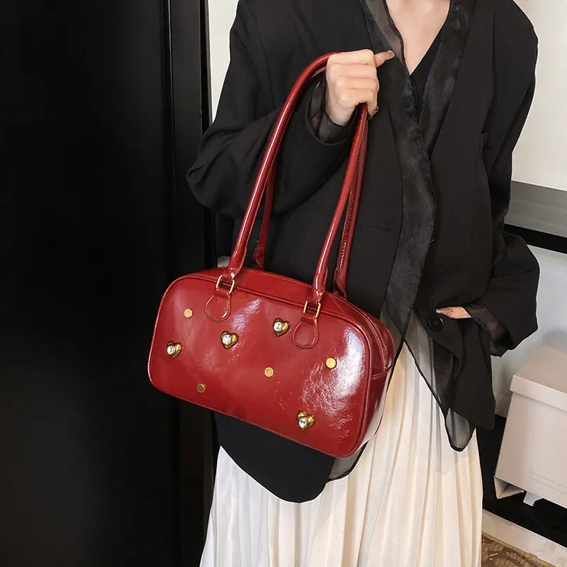 TOUTSEUL YOLO PU Shoulder Bag Regular Women's White/Silver/Black/Red/Light Brown/Coffee-19