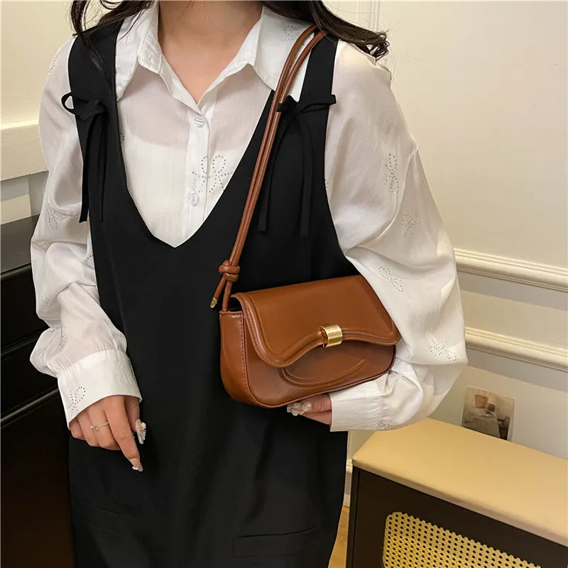TOUTSEUL YOLO PU Shoulder Bag, Crossbody Bag Women's White/Black/Pink/Brown-20