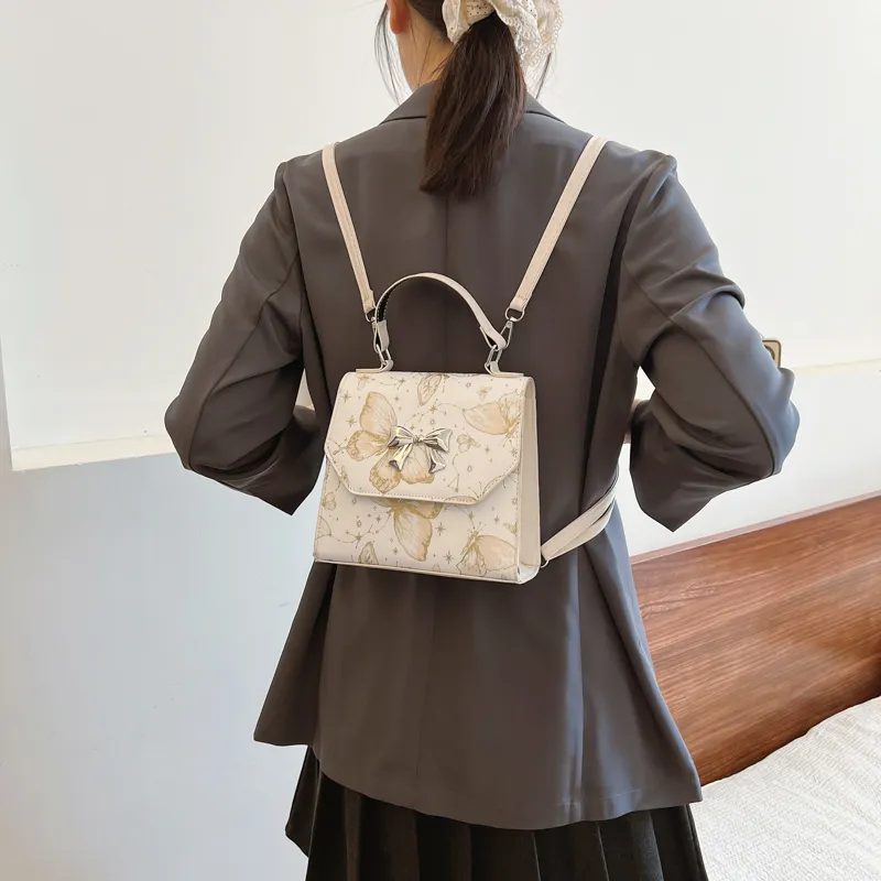TOUTSEUL YOLO PU Backpack Women's White/Black/Red/Pink-2