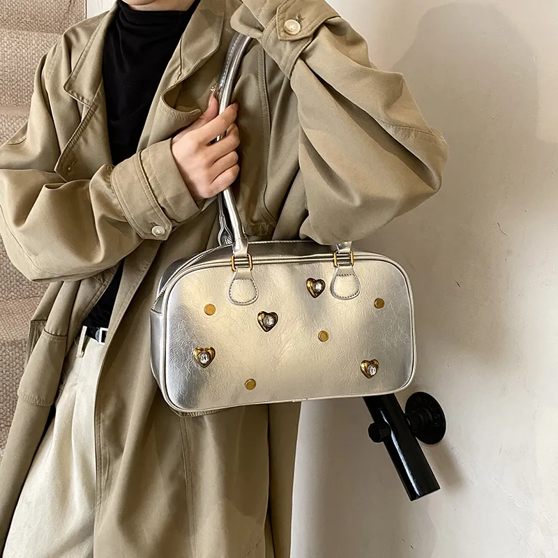 TOUTSEUL YOLO PU Shoulder Bag Regular Women's White/Silver/Black/Red/Light Brown/Coffee-7