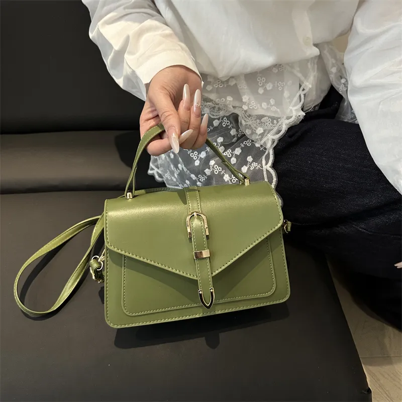 TOUTSEUL YOLO PU Handbag Women's Black Rose Red Green White Khaki-21