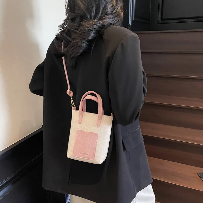 TOUTSEUL YOLO PU Shoulder Bag, Crossbody Bag, Handbag Women's White/Pink/Brown/Black-8