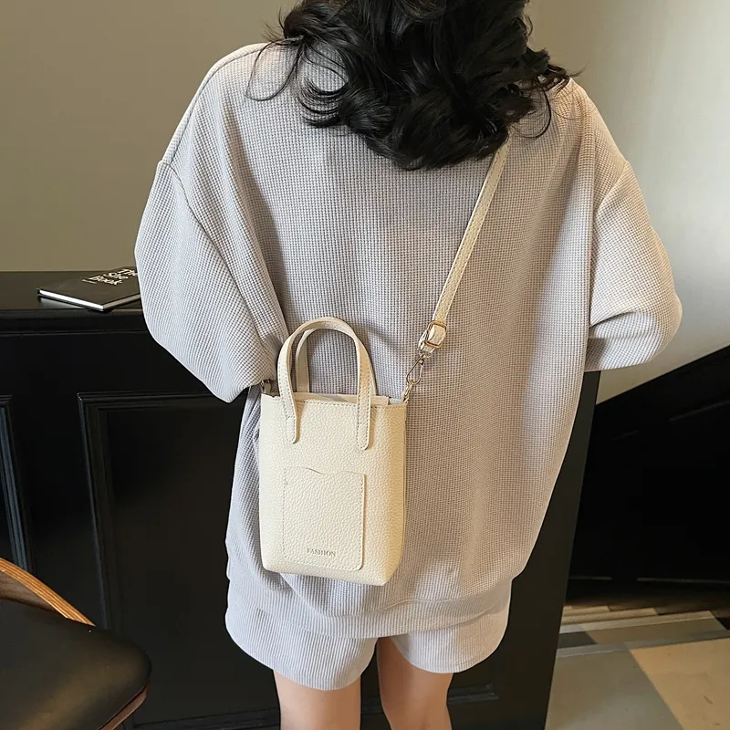 TOUTSEUL YOLO PU Shoulder Bag, Crossbody Bag, Handbag Women's White/Pink/Brown/Black-3