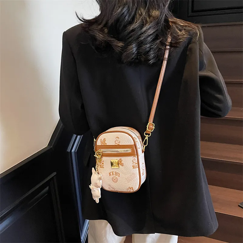 TOUTSEUL YOLO PU Crossbody Bag, Shoulder Bag Women's White/Black/Pink/Brown-2