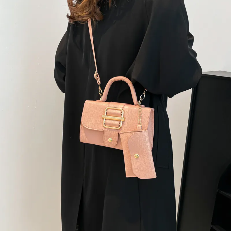 TOUTSEUL YOLO Pu One Shoulder Handbag Women's White/Black/Red/Pink/Brown-17