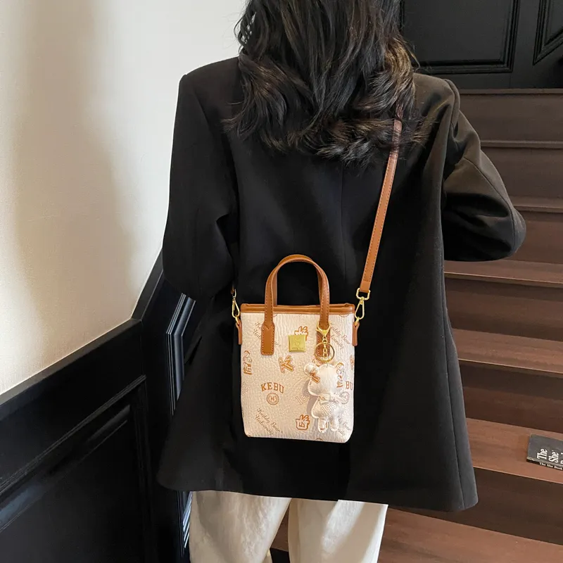 TOUTSEUL YOLO PU One Shoulder Handbag Regular Women's White/Black/Pink/Brown-1