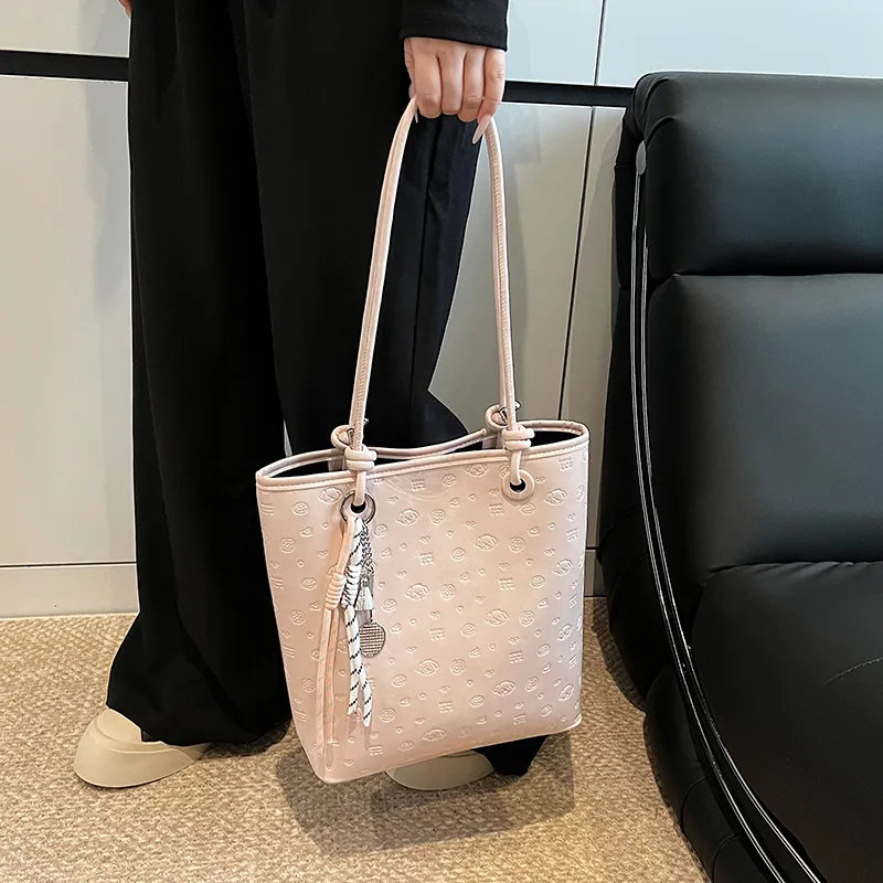TOUTSEUL YOLO PU Shoulder Bag Women's White/Black/Blue/Pink-20