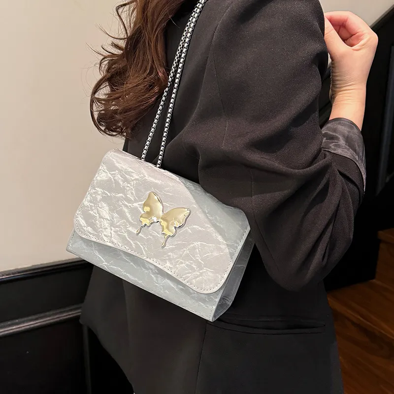TOUTSEUL YOLO PU Shoulder Bag Women's White/Silver/Black/Blue/Pink-10