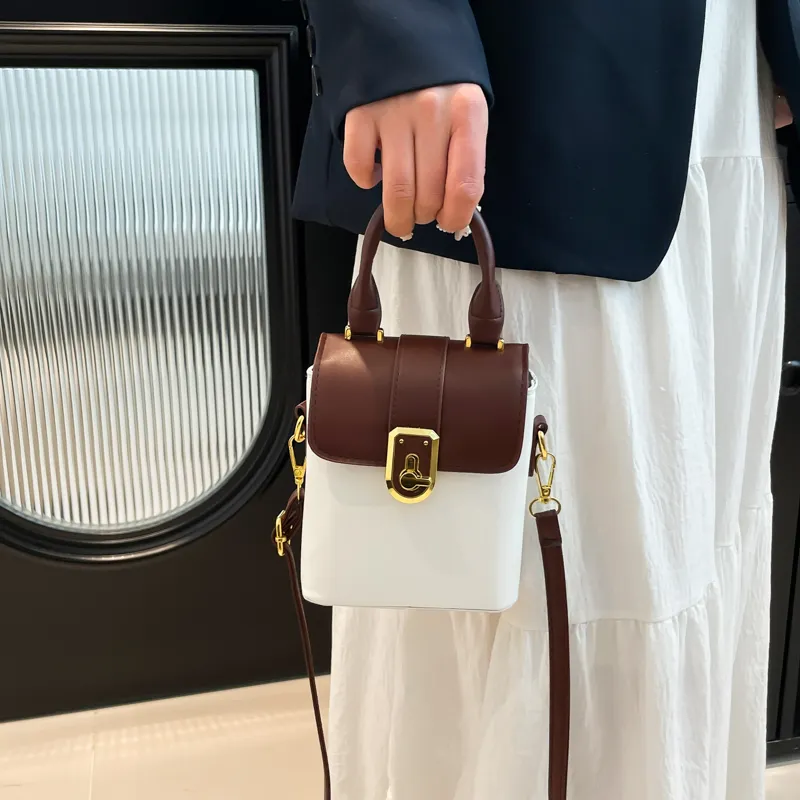 TOUTSEUL YOLO PU One Shoulder Handbag Regular Women's White/Black/Khaki-2
