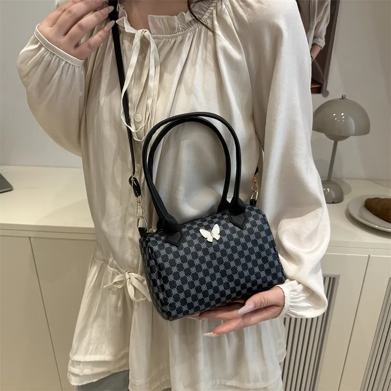 TOUTSEUL YOLO PU Boston Bag Handbag Women's White/Pink/Black/Brown-11