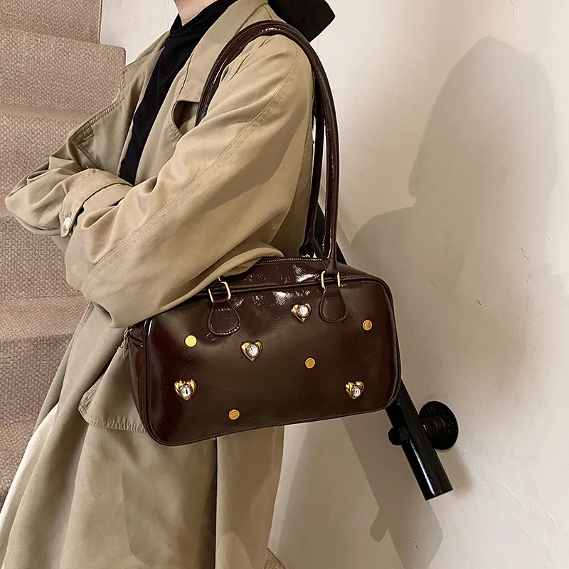 TOUTSEUL YOLO PU Shoulder Bag Regular Women's White/Silver/Black/Red/Light Brown/Coffee-31