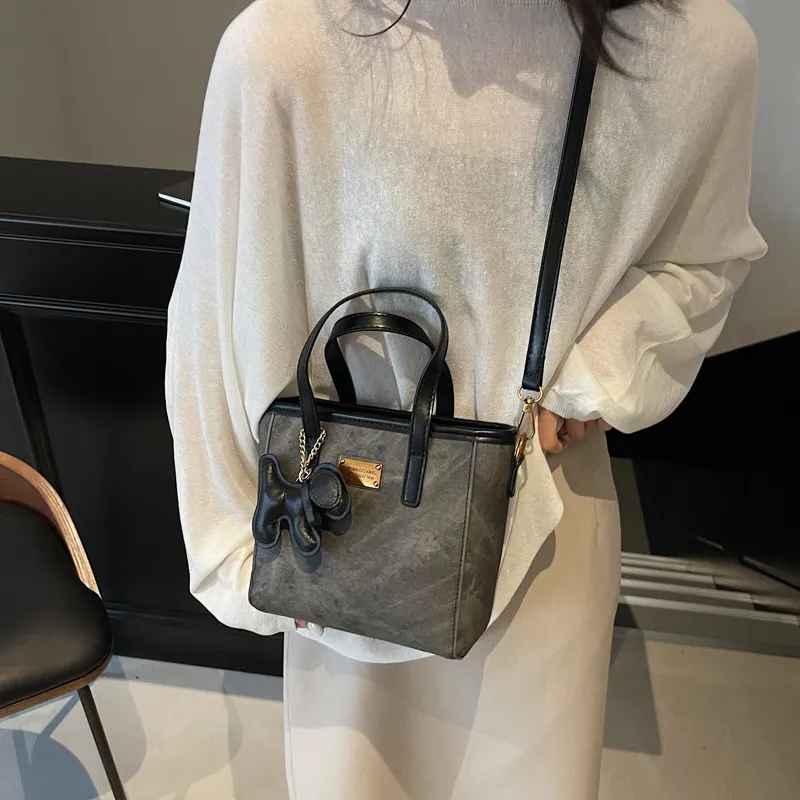 TOUTSEUL YOLO PU Crossbody One Shoulder Handbag Women's White & Black/White & Coffee/Black & Blue/Coffee-11