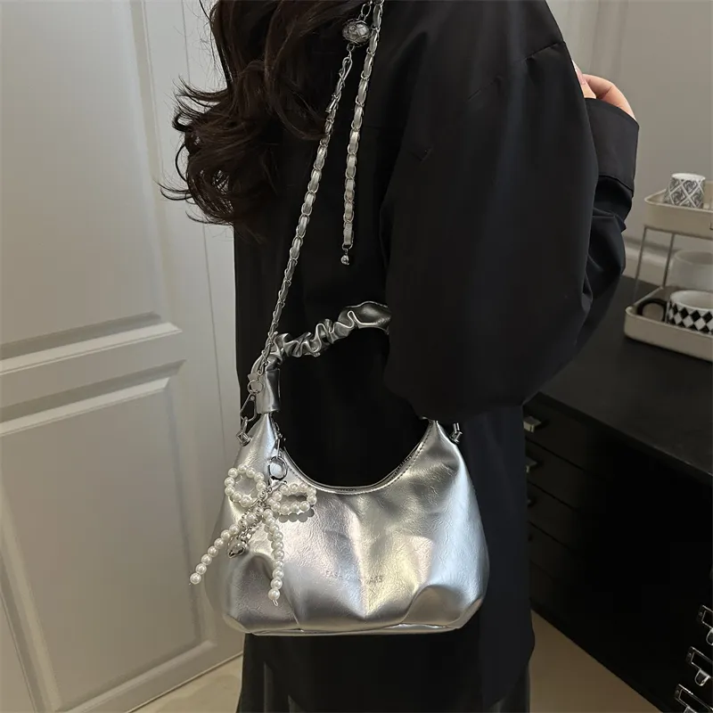 TOUTSEUL YOLO PU Handbag Women's Black/White/Silver/Red-18