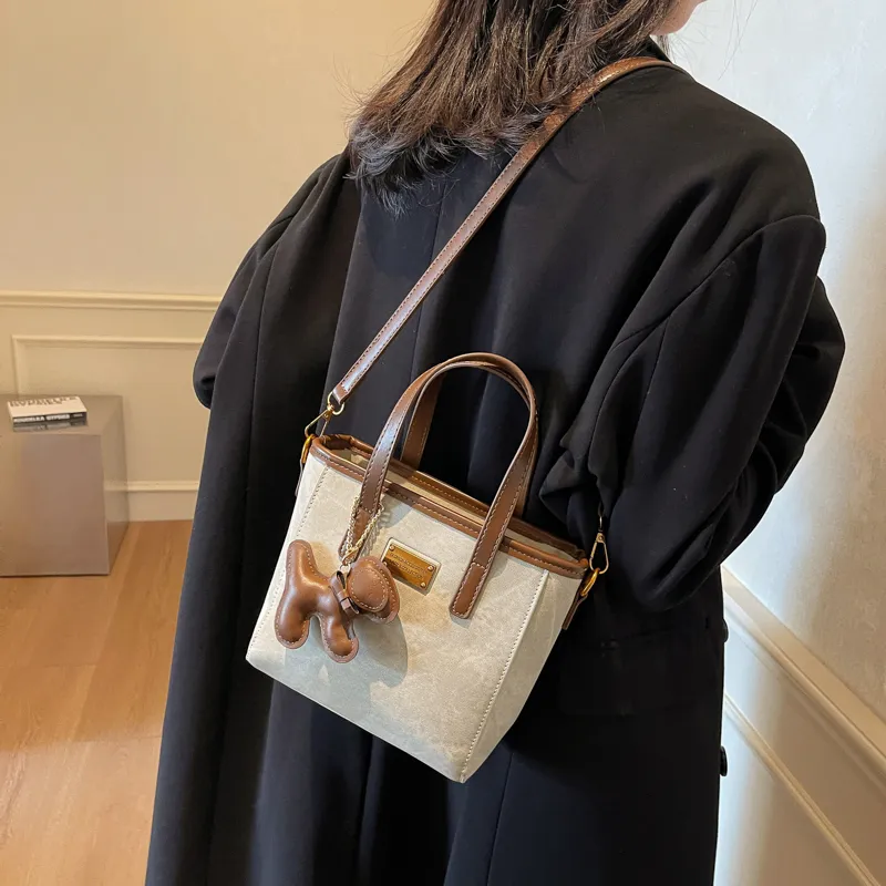 TOUTSEUL YOLO PU Crossbody One Shoulder Handbag Women's White & Black/White & Coffee/Black & Blue/Coffee-6