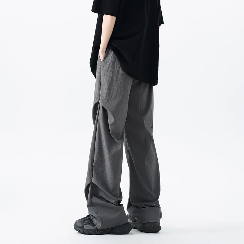 SOIE Casual Pants Unisex Gray White-21
