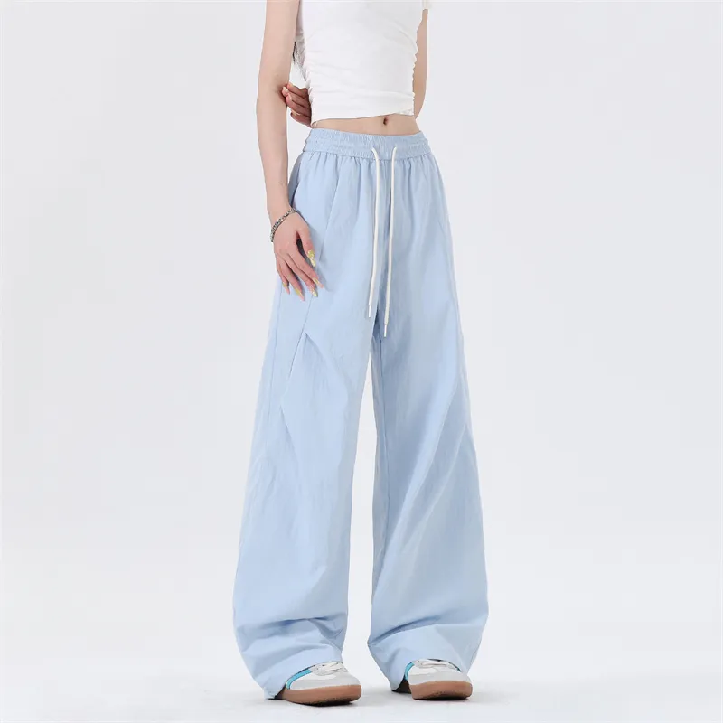 SOIE Cargo Pants Unisex Pink [Summer Cool Ice Silk Material]-78