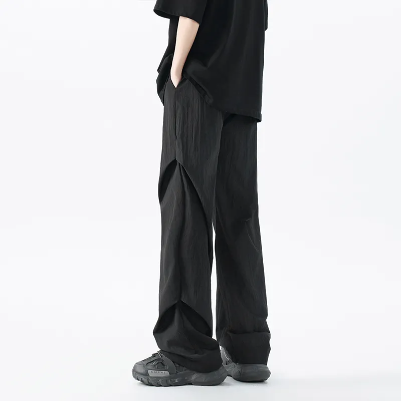 SOIE Casual Pants Unisex Gray White-16