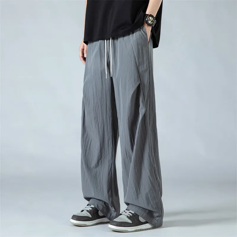SOIE Casual Pants Unisex Gray White-37