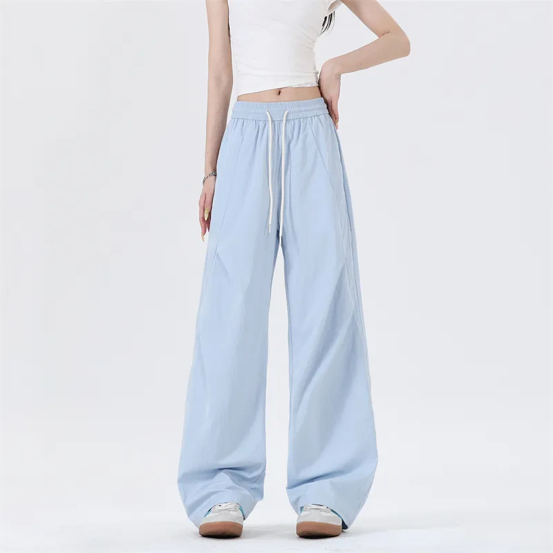SOIE Cargo Pants Unisex Pink [Summer Cool Ice Silk Material]-79