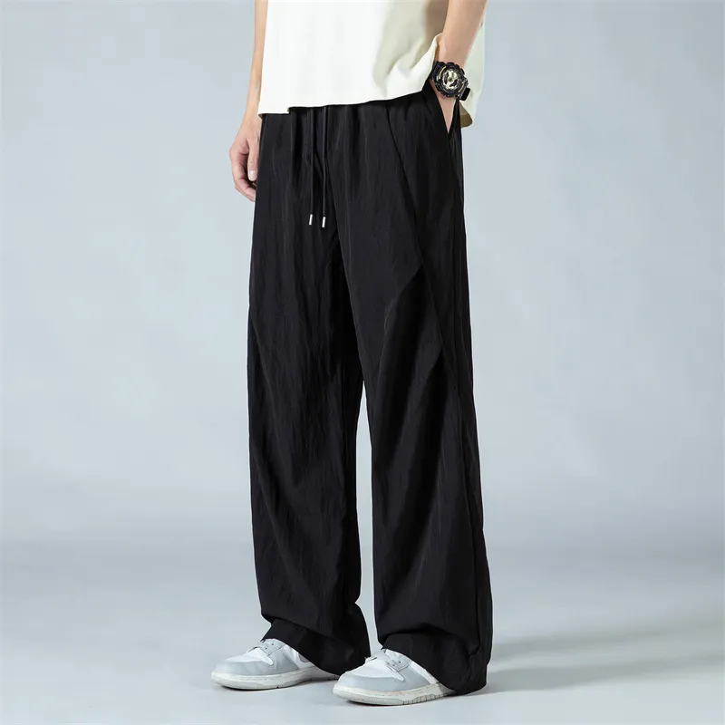 SOIE Casual Pants Unisex Gray White-27