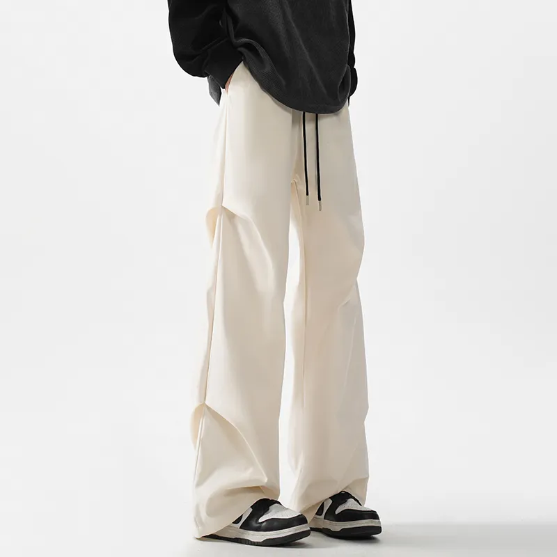 SOIE Cargo Pants Unisex Pink [Summer Cool Ice Silk Material]-27