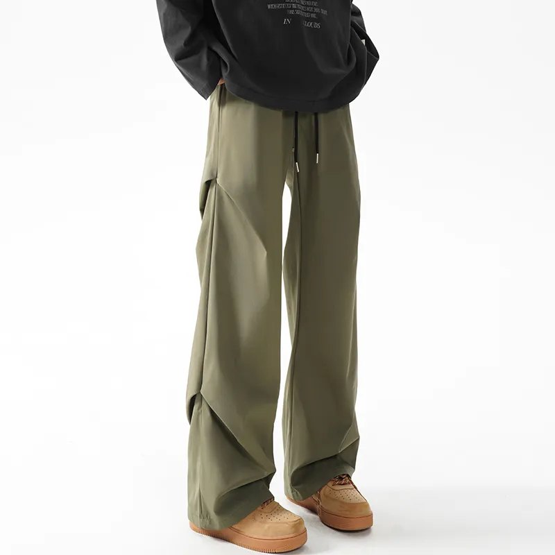 SOIE Cargo Pants Unisex Pink [Summer Cool Ice Silk Material]-39