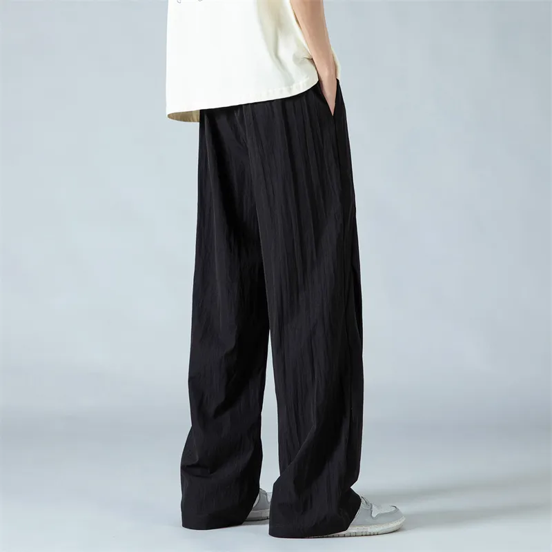 SOIE Casual Pants Unisex Gray White-28