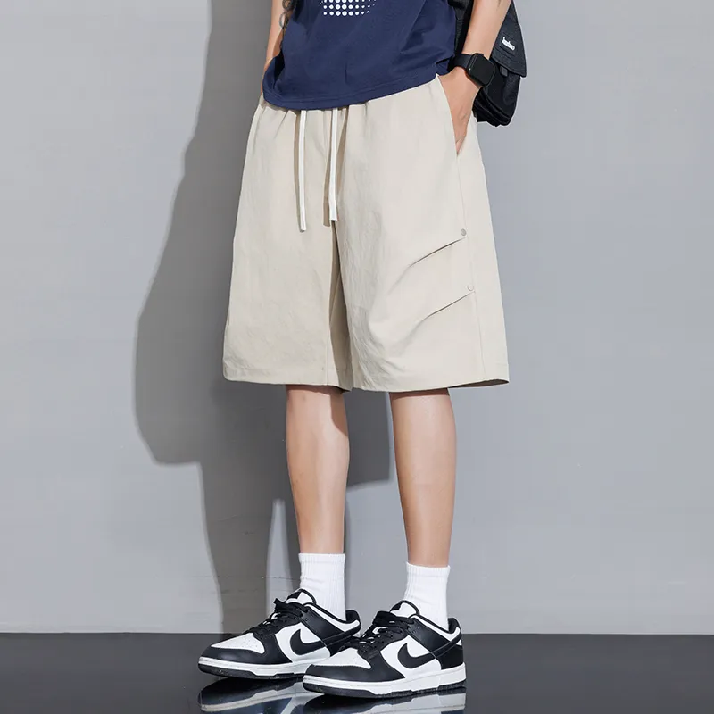 SOIE Cargo Pants Unisex Pink [Summer Cool Ice Silk Material]-57