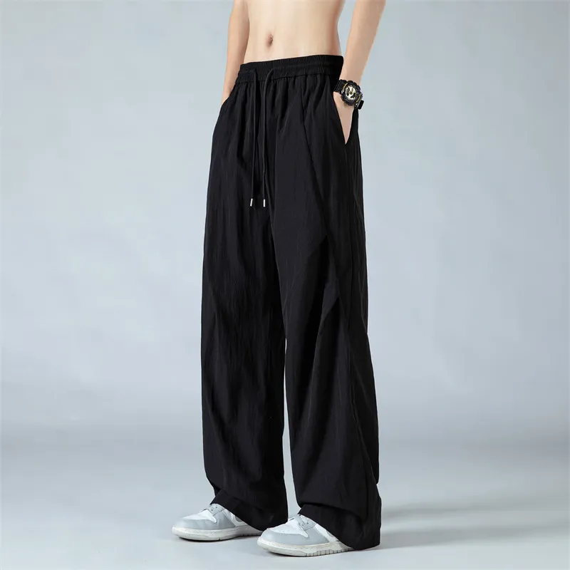 SOIE Casual Pants Unisex Gray White-26