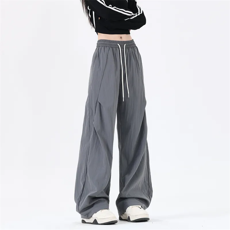SOIE Cargo Pants Unisex Pink [Summer Cool Ice Silk Material]-72